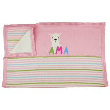 Asti Láma mintás kötött babatakaró 70x90 cm babaágynemű, babapléd