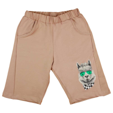 Asti Pamut fiú bermuda láma mintával gyerek nadrág