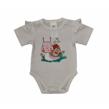 Asti Rövid fodros ujjú baba body cuki Csigás mintával kombidressz, body