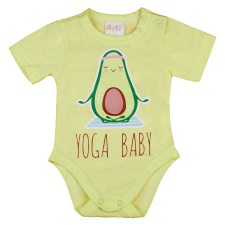 Asti Rövid ujjú baba body avokádós mintával kombidressz, body