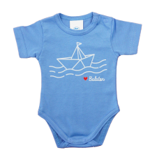 Asti Rövid ujjú baba body Balaton mintával kombidressz, body