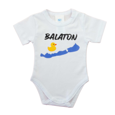 Asti Rövid ujjú baba body Balaton mintával kombidressz, body