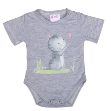 Asti Rövid ujjú baba body cuki Cica mintával kombidressz, body