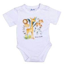 Asti Rövid ujjú baba body Szafari mintával kombidressz, body