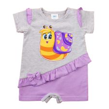 Asti Rövid ujjú kislány baba napozó - csiga mintával kombidressz, body