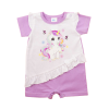 Asti Rövid ujjú kislány baba napozó - unikornis mintával