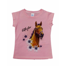 Asti Rövid ujjú lány póló Lovas mintával gyerek póló