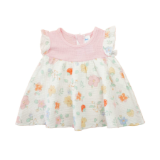Asti Szamóca ruha Virágos géz 062 lányka ruha