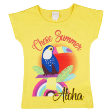 Asti Tukán madár mintás kislány rövid ujjú póló