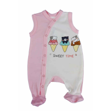 Asti Ujjatlan baba rugdalózó Cicás fagyis mintával rugdalózó