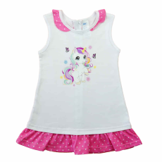 Asti Ujjatlan vékony pamut kislány ruha