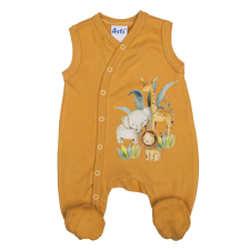 Asti Ujjatlan vékony pamut rugdalózó Szafaris mintával rugdalózó