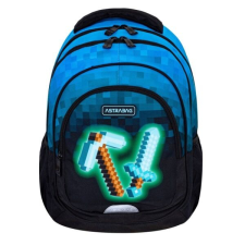 Astra ergonomikus iskolatáska, hátizsák 39 cm - Blue Pixel iskolatáska