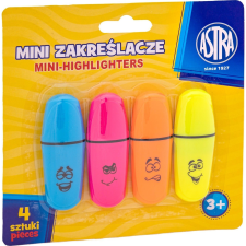 Astra Mini Szövegkiemelő - 4 Szín/Bliszter (508113) filctoll, marker