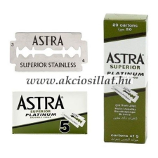 Astra Superior Platinum Double Edge hagyományos borotvapenge 5db borotvapenge