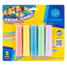 Astra Táblakréta ASTRA FUN jumbo kerek 5 szín/bliszter kréta