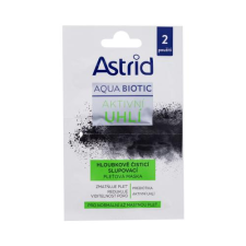 Astrid Aqua Biotic Active Charcoal Cleansing Mask arcmaszk 2x8 ml nőknek arcpakolás, arcmaszk
