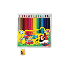  ASTRINO School ergonomikus kerek JUMBO színezőceruza 18db + ceruzahegyező, 312221002 színes ceruza