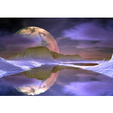  Astru matrica tapéta a tó tükrében, 200 x 150 cm tapéta, díszléc és más dekoráció