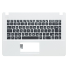Asus 90NB0492-R30130 gyári új fekete magyar laptop billentyűzet + fehér felső fedél