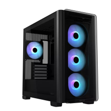 Asus A23 PLUS táp nélküli ablakos Micro-ATX ház fekete (A23 PLUS bk) számítógép ház