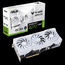 Asus GeForce RTX 4070 Ti Super 16GB GDDR6X TUF Gaming White OC Edition Videókártya (90YV0KF2-M0NA00) videókártya