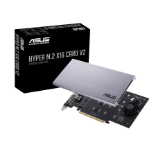 Asus HYPER M.2 X16 V2 4x M.2 PCIe SSD beépítő PCIe kártya asztali számítógép kellék
