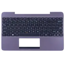 Asus Transformer Book T100HA, T100H gyári billentyűzet palmresttel (US kiosztás, lila) laptop alkatrész