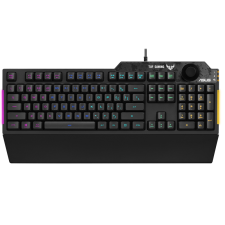 Asus TUF Gaming K1 USB, magyar fekete gamer vezetékes billentyűzet billentyűzet