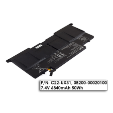  Asus ZenBook UX31A gyári új 6 cellás akkumulátor (0B200-00020100, C22-UX31) asus notebook akkumulátor