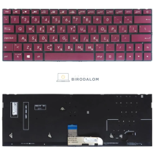 Asus ZenBook UX333, UX333FA, UX333FN gyári billentyűzet (GR kiosztás, piros háttérvilágítással) laptop alkatrész