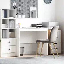  Asztal Fehér 90 x 50 x 76 cm íróasztal