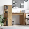  Asztal polcokkal Artisan tölgy 113 x 54 x 120 cm Faanyag