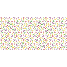 Asztali alvó - Linclass Klara (virágok) / 40x120 cm / tekercs 20 db party kellék