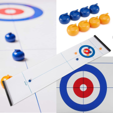 Asztali curling játék kiteríthető pályával - 122 x 43 cm (BBM) társasjáték