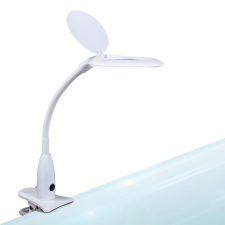  Asztali LED lámpa - nagyítóval - csipeszes - fehér világítás
