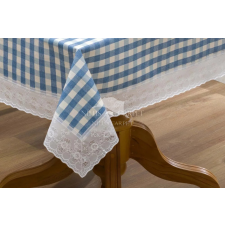  Asztalterítő Ariana csipkés Kék kockás 122x152cm lakástextília