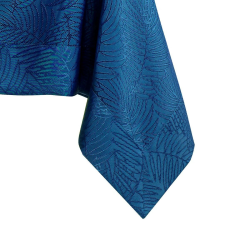  Asztalterítő Gaia indigókék dombornyomott növényi 110x180 AmeliaHome lakástextília