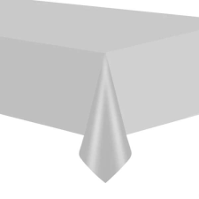 Asztalterítő, króm ezüst színű, 2,74m x 1,37m party kellék