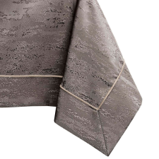  Asztalterítő Vesta barna dombornyomott modern 140x160 AmeliaHome lakástextília