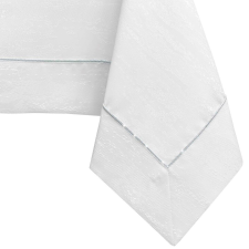Asztalterítő Vesta fehér dombornyomott modern 120x260 AmeliaHome lakástextília