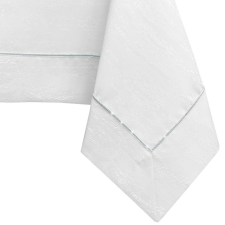 Asztalterítő Vesta fehér dombornyomott modern 140x260 AmeliaHome lakástextília