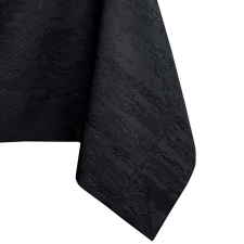 Asztalterítő Vesta fekete dombornyomott modern 40x200 AmeliaHome party kellék