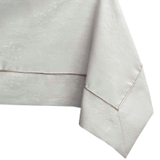  Asztalterítő Vesta krémszínű dombornyomott modern 140x320 AmeliaHome lakástextília