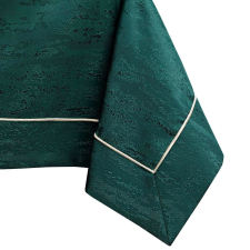  Asztalterítő Vesta üvegzöld dombornyomott modern 140x320 AmeliaHome lakástextília