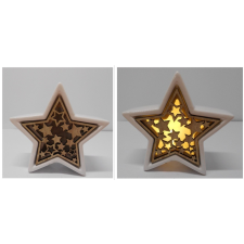  AT220430 DEK.CSILLAG VIL.13,7CM dekorációs kellék