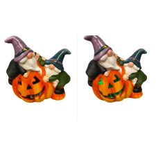  At24-115228 Tök Lámpás +2Manó dekorációs kellék