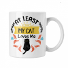  At least my cat loves me - Fehér Bögre