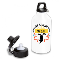  At least my cat loves me - Fémkulacs kulacs, kulacstartó