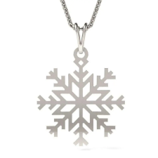 Atcom Jewelry ATCOM - Hópehely Medál Nyaklánc - Ezüst - 18 mm nyaklánc